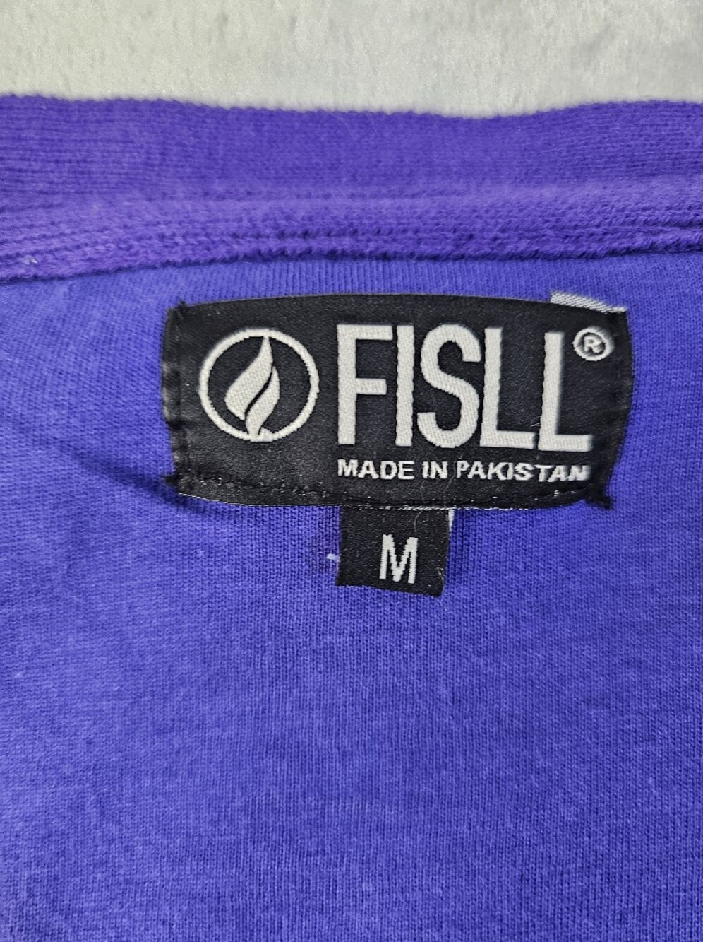 NWT Women's FISLL LA Lakers Chenille Letterman Cardigan Sweater Purple Sz M - Picture 10 of 13